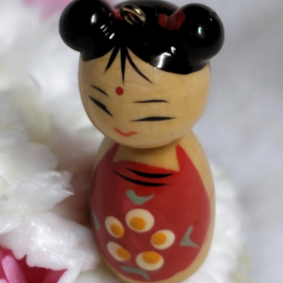 Usaburo Japanese Kokeshi Wooden Doll - Picture 3 of 5